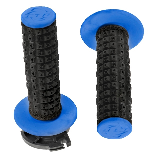 Defy Enduro MX Grips - Black/Blue