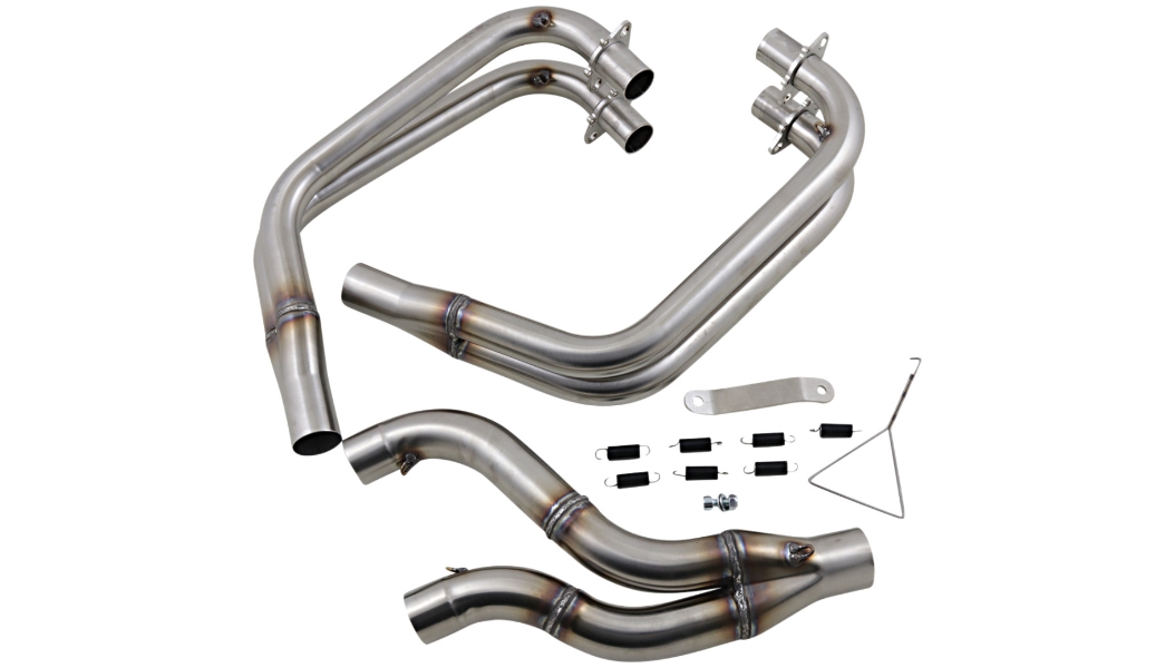 Exhaust Headpipe - Megaphone Muffler Type