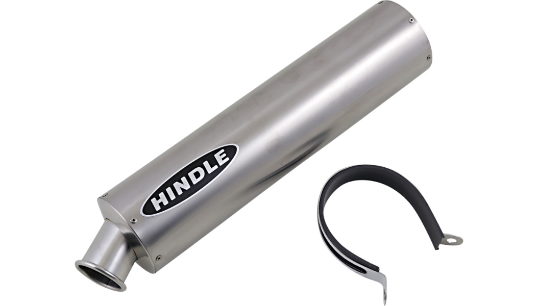 Megaphone Muffler - 16in. Round Muffler - Titanium