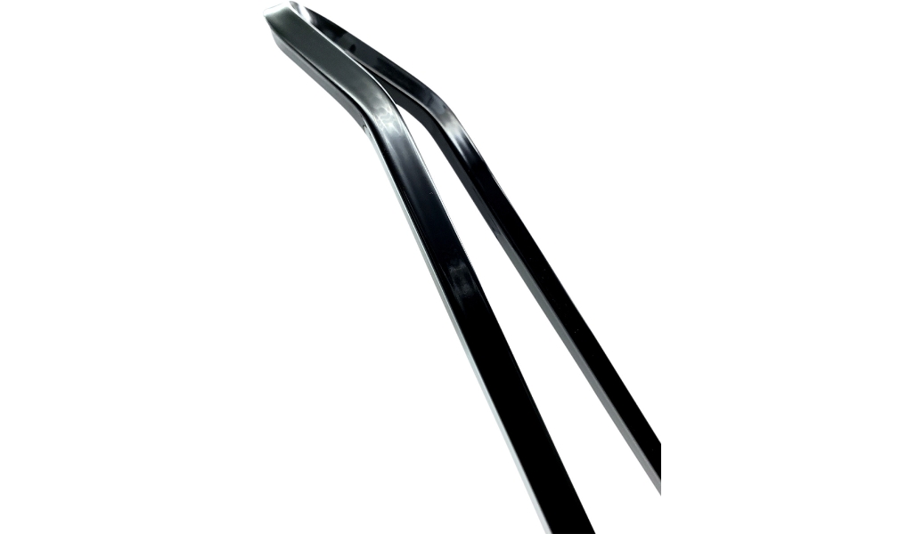 Sissy Bar Stick - 18in. Squaretude Style - Black Powdercoat - 8-3/4in. W