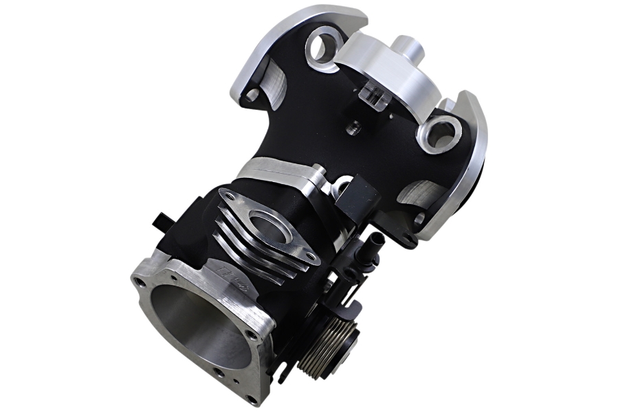 Big Bore 55mm Throttle Body - 1.66in. Intake Runner - Black Finish