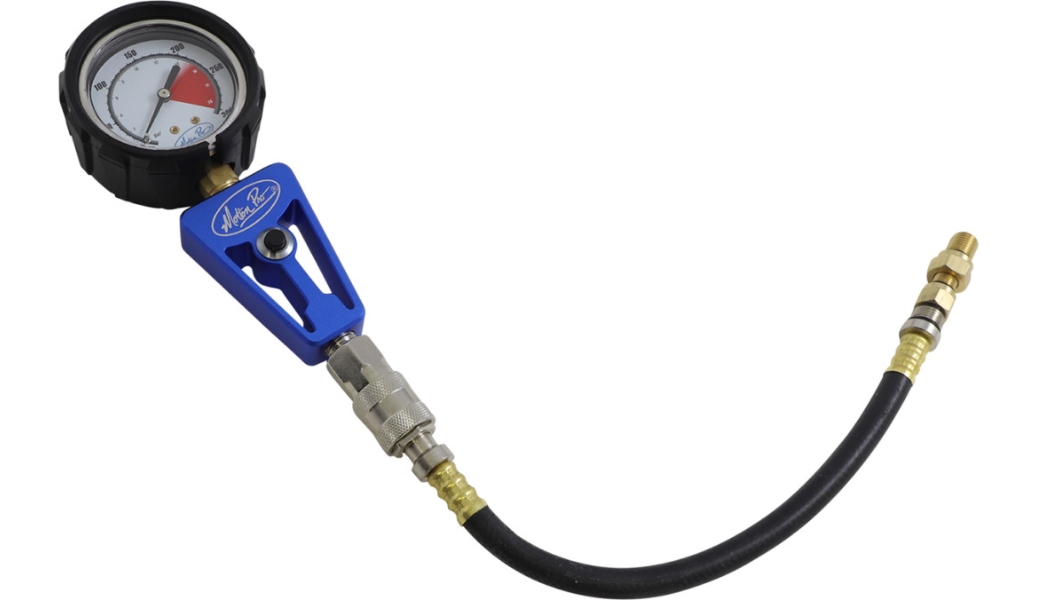 Compression Tester with 10mm, 12mm and 14mm Adapters