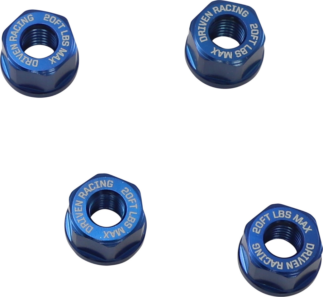 Grom 4 Bolt Sprocket Nuts - Blue