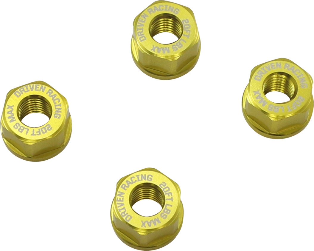 Grom 4 Bolt Sprocket Nuts - Gold