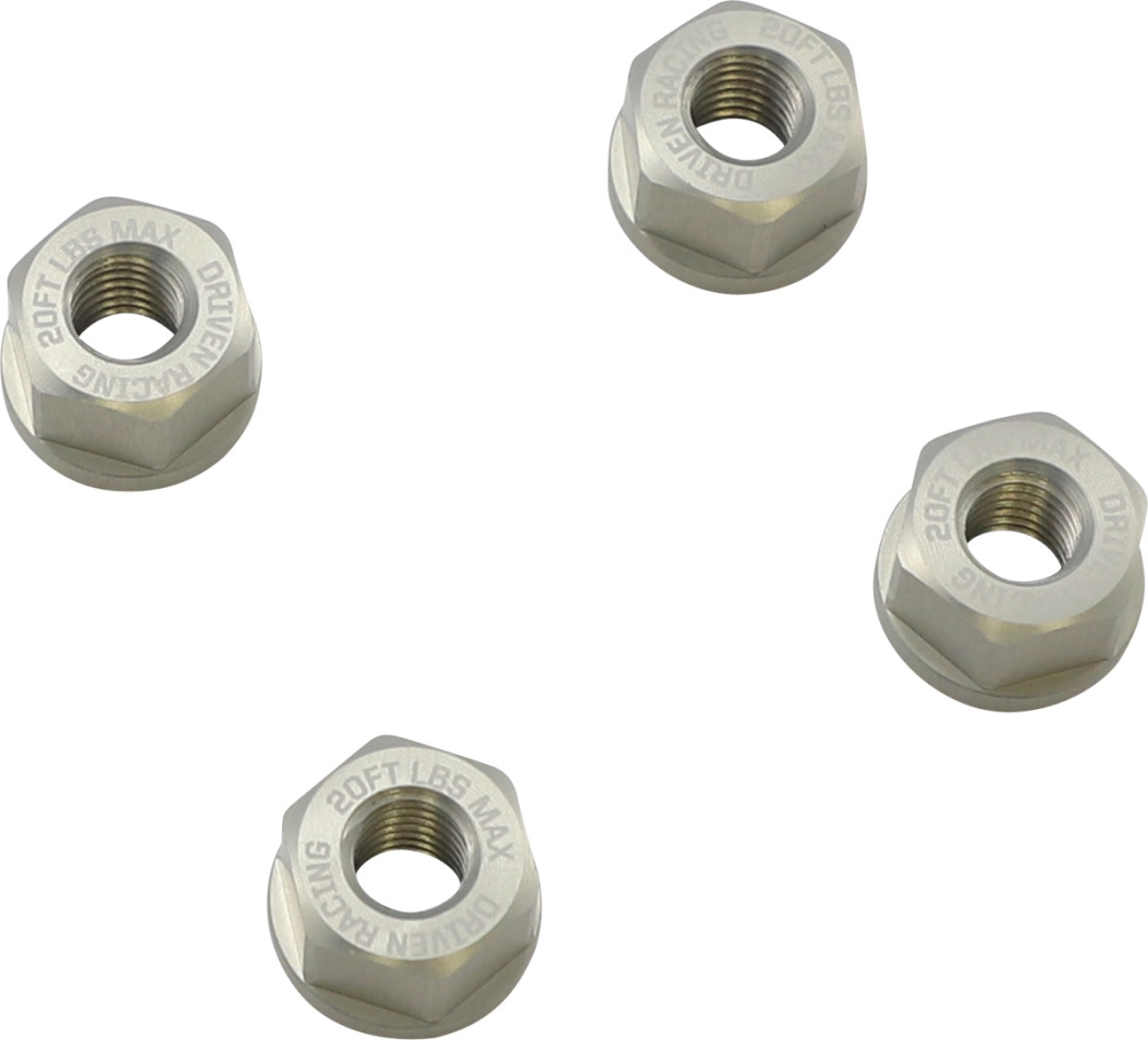 Grom 4 Bolt Sprocket Nuts - Silver
