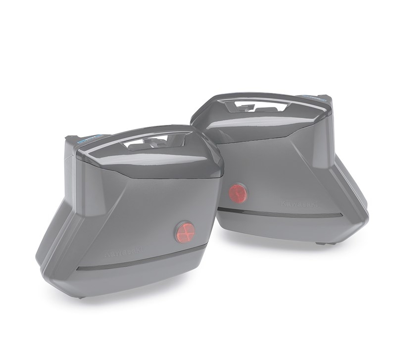 KQR Hard Saddlebag Color Panel Set - 28L. - Metallic Matte Graphine Gray