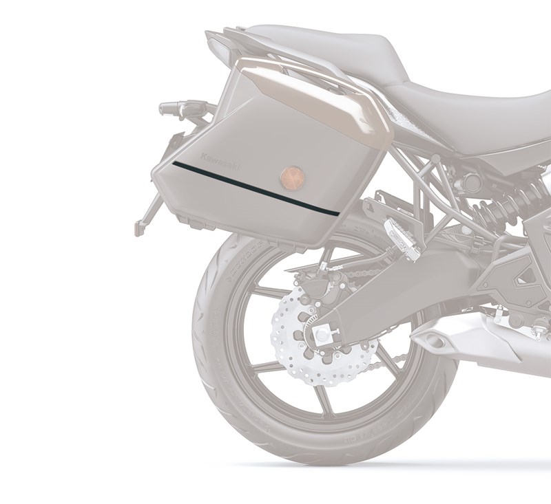 KQR Hard Saddlebag Color Panel Set - 28L. - Ebony