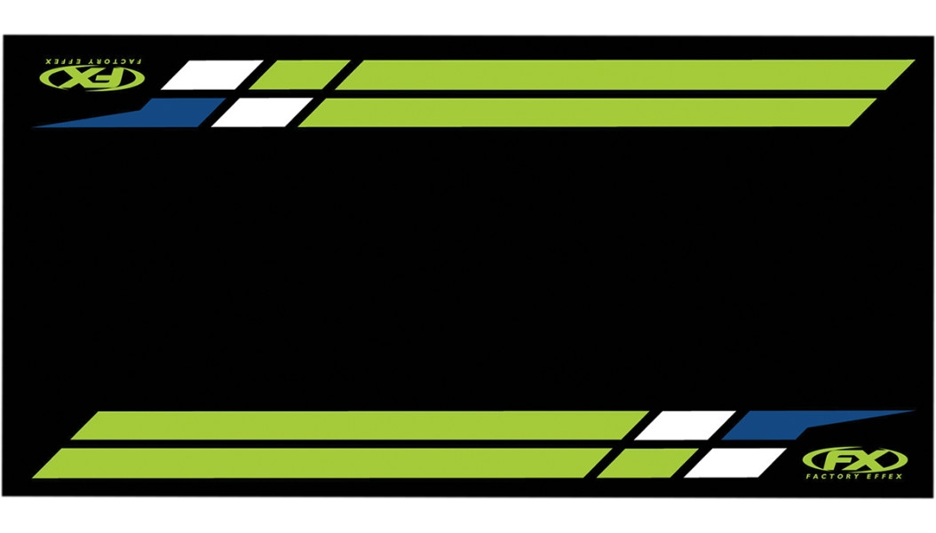 Bike Mat - Kawasaki - Black/Green