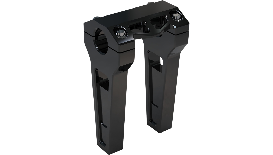 1.25in. Straight Riser Kit - 6in. - Black Anodized