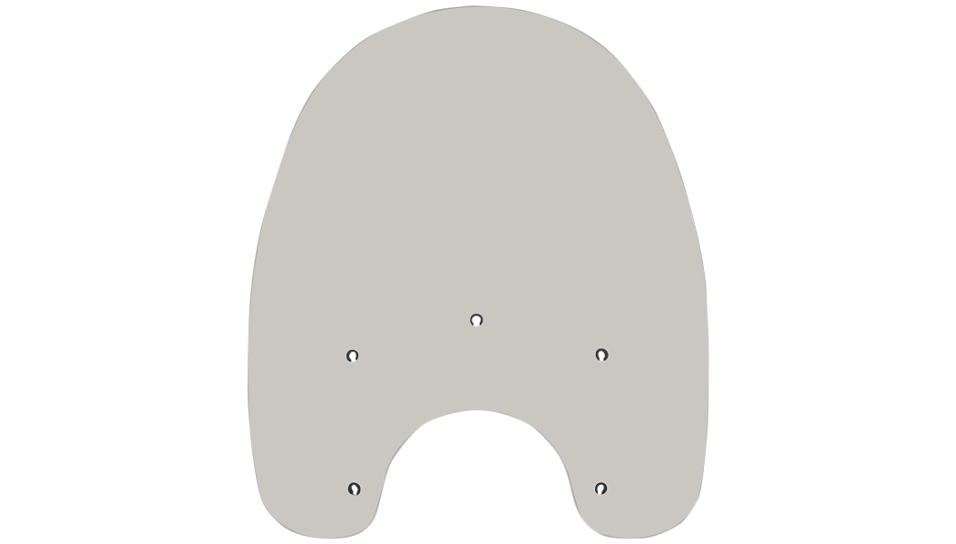 Replacement Plastic for Detachable King Size Nostalgic Windshield - 19in. - Solar