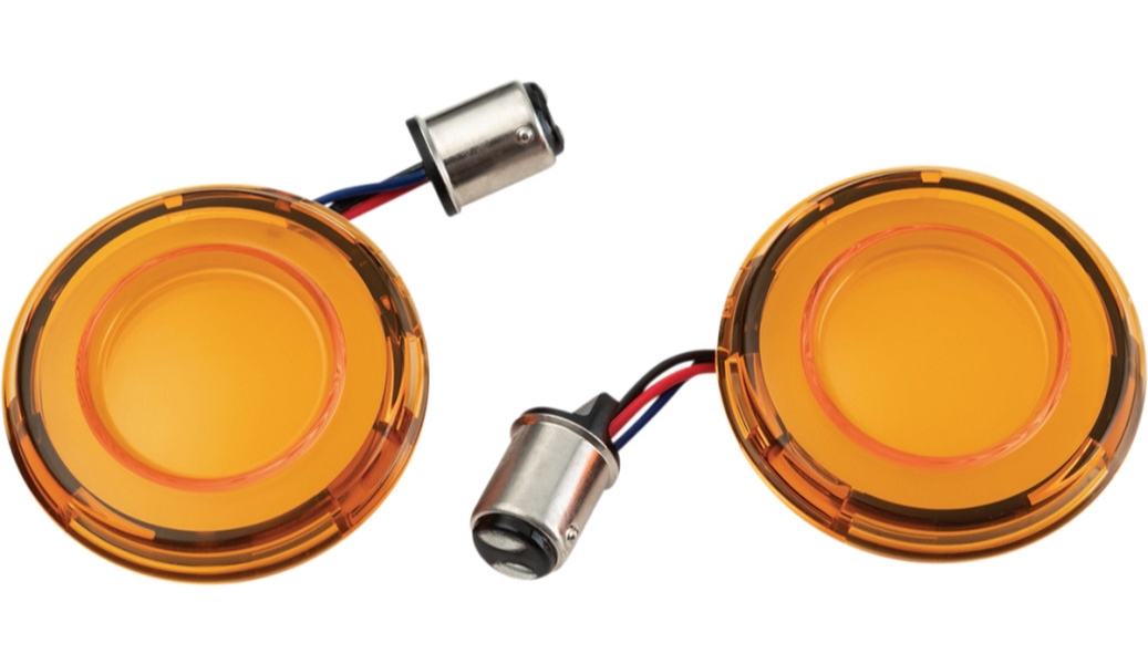 Tracer LED Front Turn Signal Conversions - White/Amber - Smoke Lens