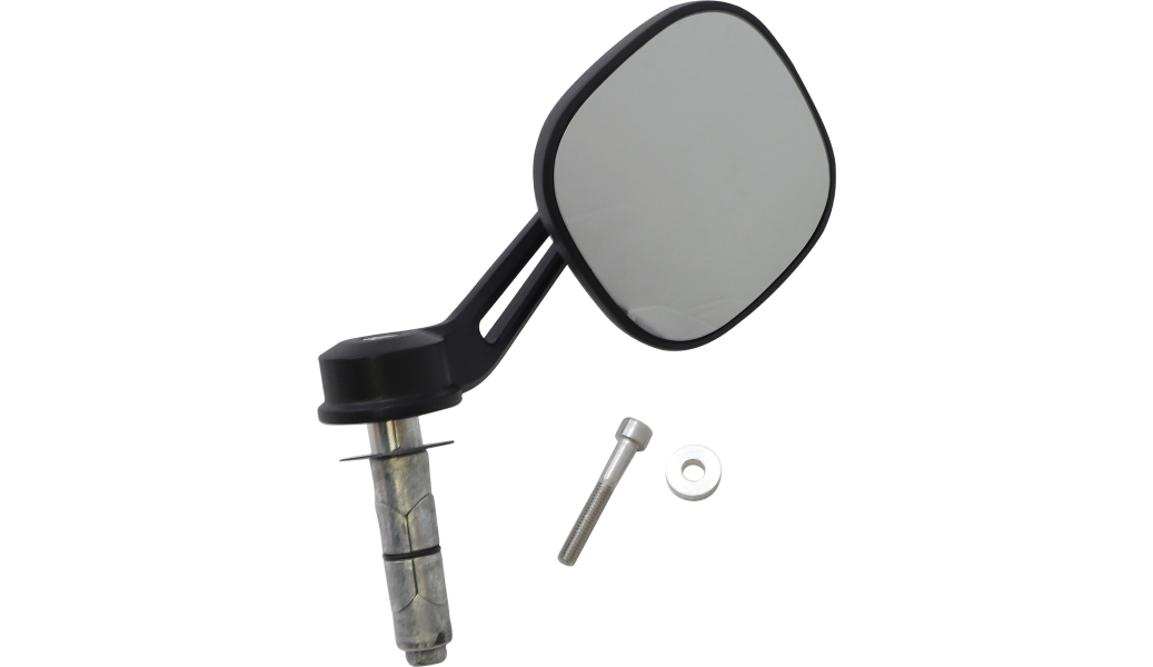 Dillinger Bar End Mirrors - Satin Black