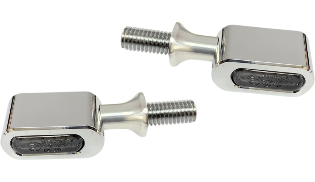 Universal Front LED Marker Light - Chrome - Smoke Lens