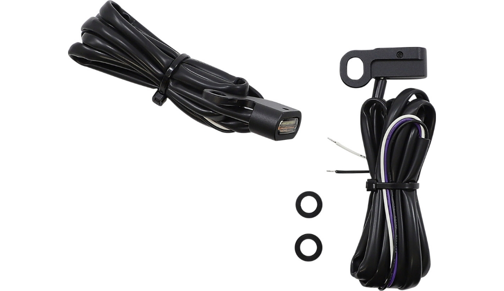 Front LED Marker Light - Matte Black - Clear Lens