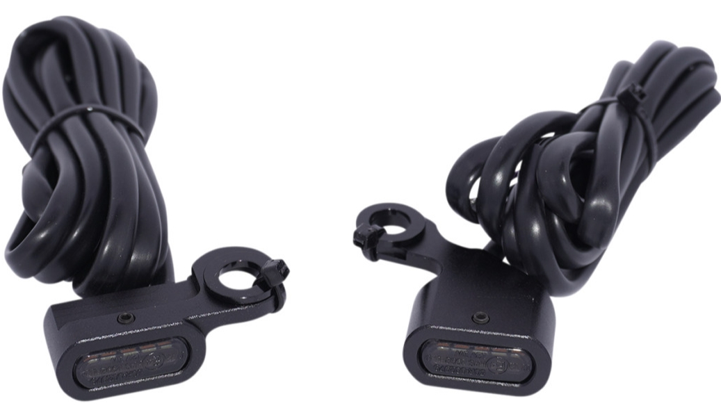 Front LED Marker Light - Matte Black - Smoke Lens