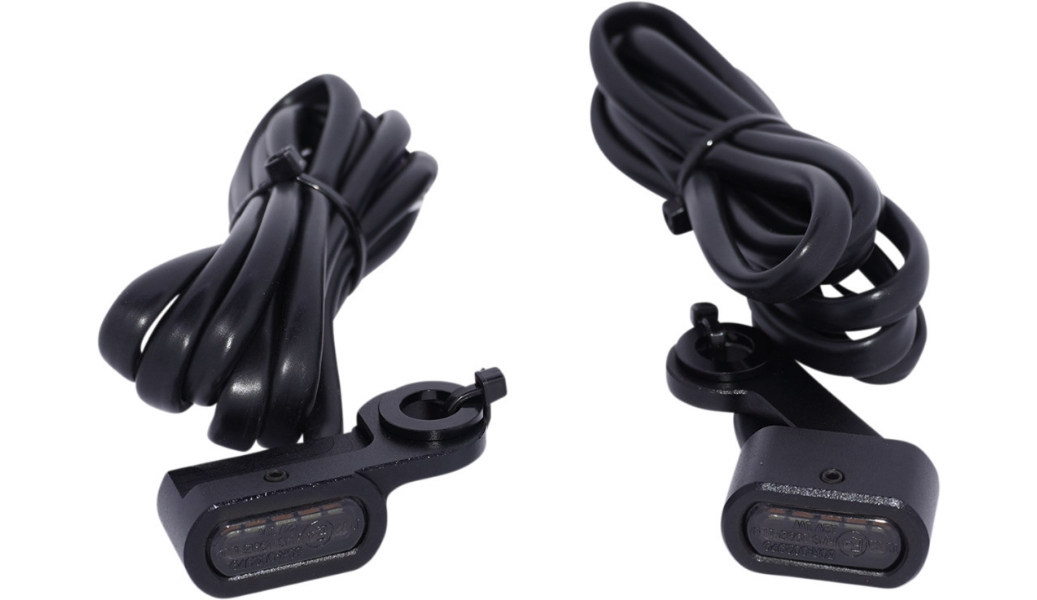 Front LED Marker Light - Matte Black - Smoke Lens