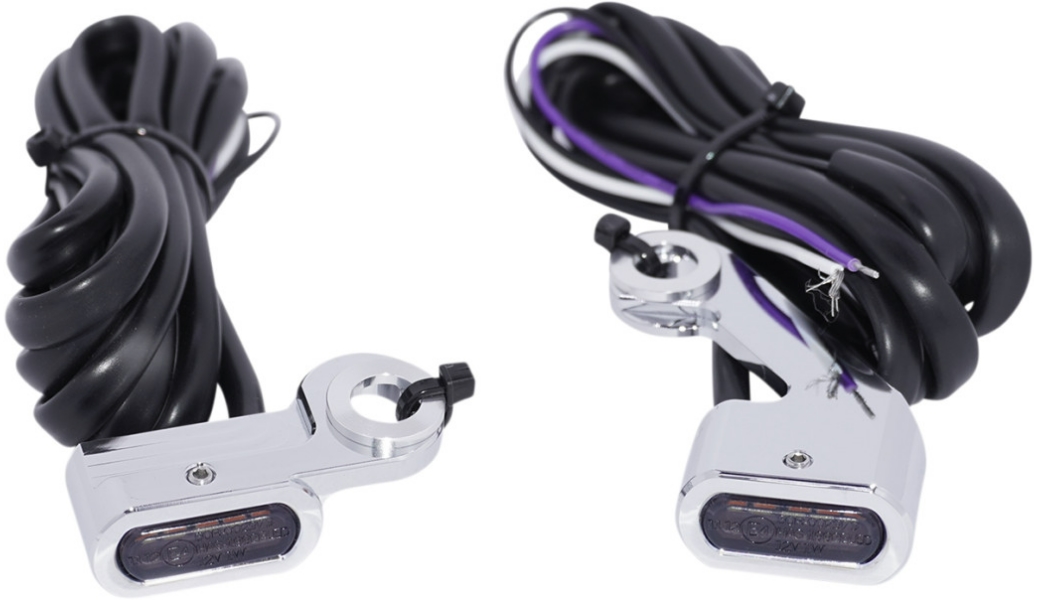 Front LED Marker Light - Chrome - Smoke Lens