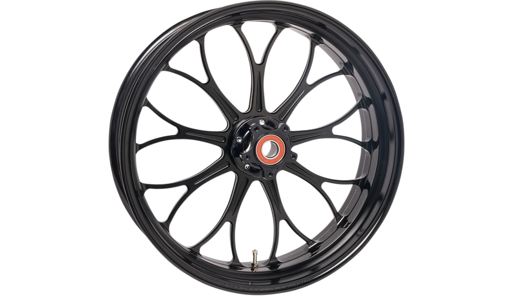 One-Piece Aluminum Front Wheel - 18in. x 5.5in. - Revolution Black