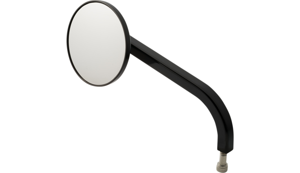 No. 7 Standard 3-1/4in. Round Mirror - Black - Left