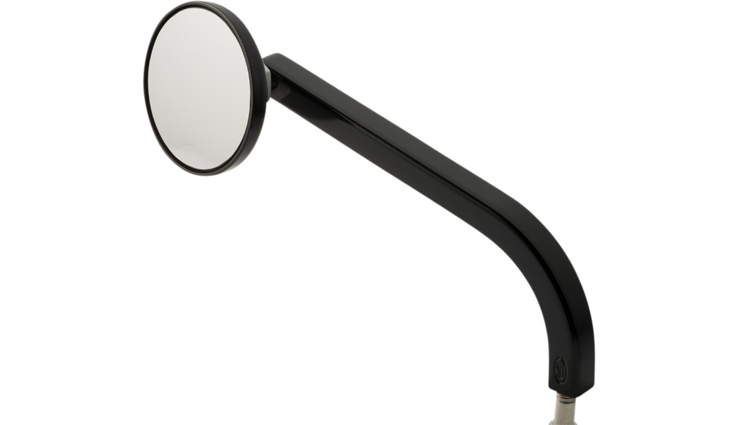 No. 2 Standard 2-1/4in. Round Mirror - Black - Left