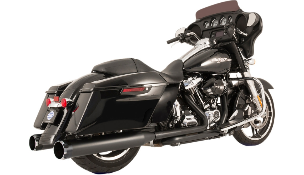 El Dorado Dual Exhaust System - Black with Tracer End Caps