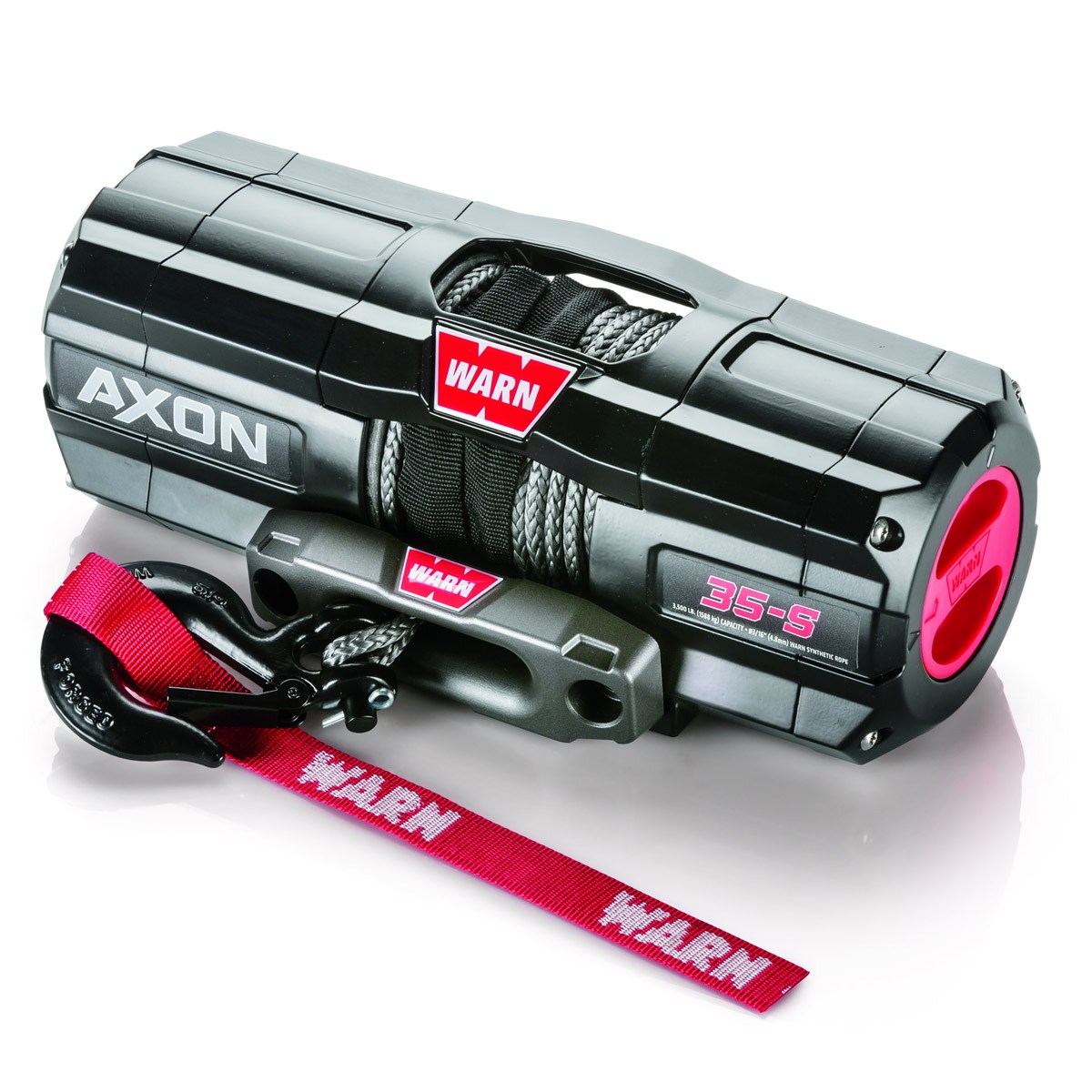 Axon Winch with Synthetic Wire Rope By Warn - 3500Lb.