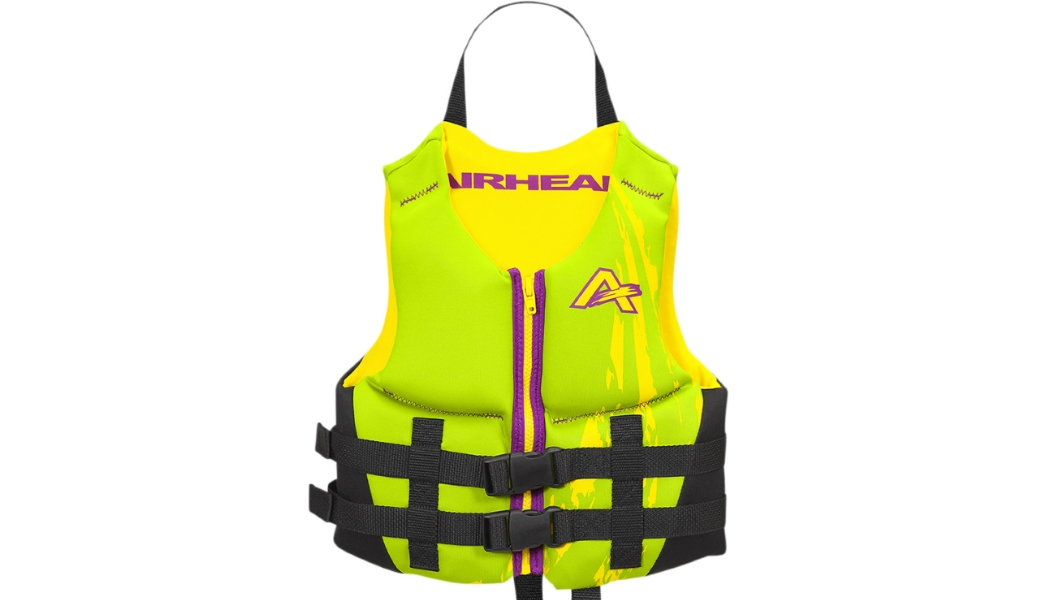 Green Swoosh Child Life Vest