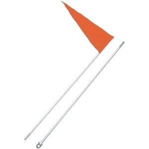 Flag With White Fiberglass Pole - 6ft. pole (2-pc.)