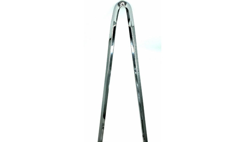 Sissy Bar Stick - 30in. Squaretude Style - Chrome - 6-11/16in. W