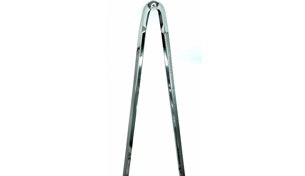 Sissy Bar Stick - 30in. Squaretude Style - Chrome - 11in. W