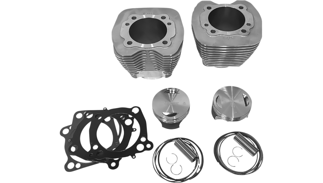 Bolt-On Big Bore Kit (98in. Flat Top) - Bore 3-15/16in. - 9.3:1 Compression - Black/Highlighted Fins