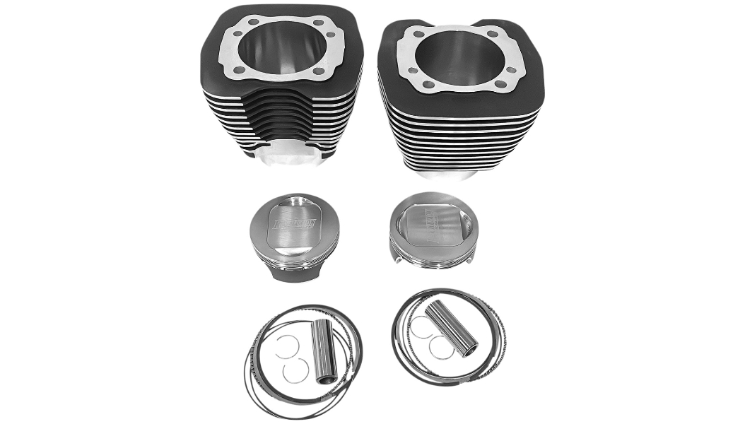 Monster Big Bore Kit (117in.) - Bore 4-1/8in. - 10.5:1 Compression - Black/Highlighted Fins