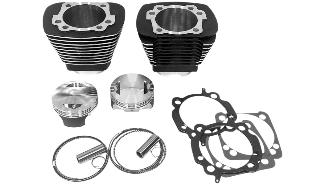 Monster Big Bore Kit (90in. Flat Top) - Bore 3-7/8in. - 10.5:1 Compression - Black/Highlighted Fins