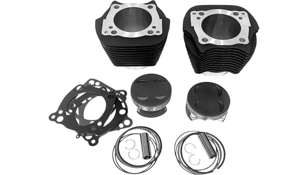 Monster Big Bore Kit (139in.) - Bore 4-3/8in. - 11.2:1 Compression - Black