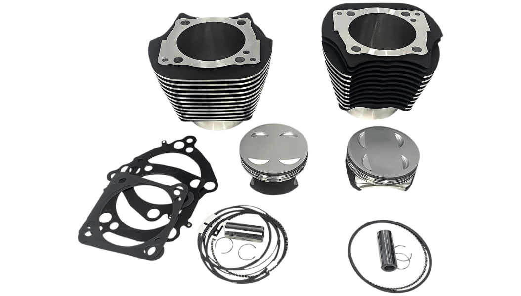 Monster Big Bore Kit (143in.) - Bore 4-1/2in. - 11.4:1 Compression - Black/Highlighted Fins