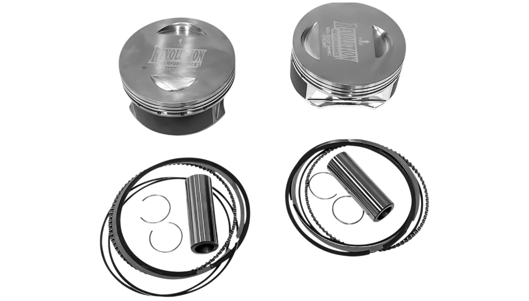 Monster Big Bore Piston Kit (131in. Flat Top) - Bore 4-1/4in. - Stroke 4-5/8in. - 11.4:1 Compression