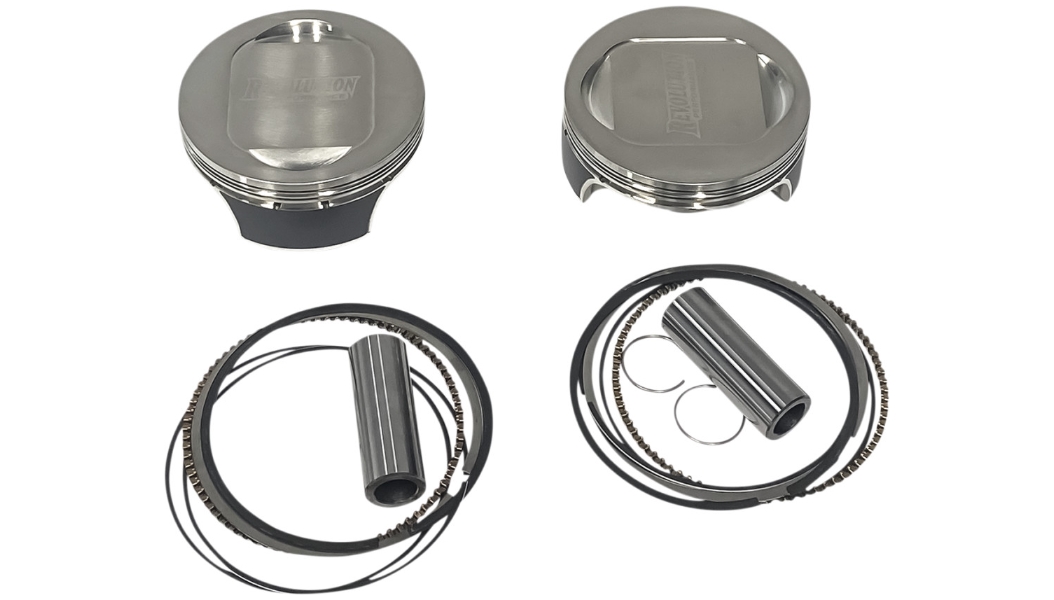 Monster Big Bore Piston Kit (117in. Dished) - Bore 4-1/8in. - Stroke 4-3/8in. - 10.6:1 Compression