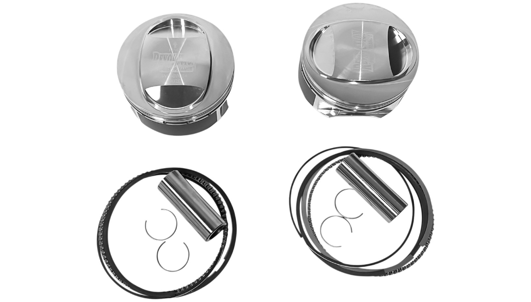 Big Bore Piston Kit (113in. Domed) - Bore 4-1/16in. - Stroke 4-3/8in. - 10.6:1 Compression