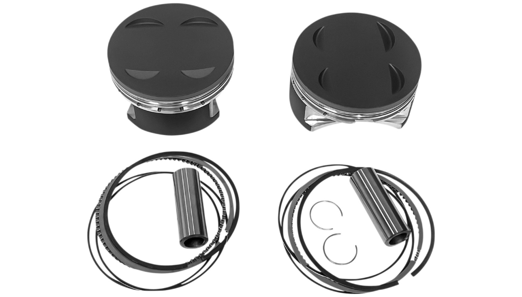 Monster Big Bore Piston Kit (139in. Flat Top) - Bore 4-1/2in. - Stroke 4-3/8in. - 11.1:1 Compression