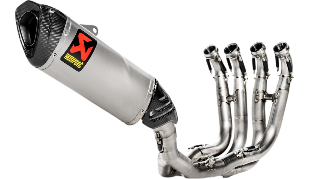 Racing Line Complete Exhaust System - 4/2/1 Header - Titanium Muffler - Carbon End Cap