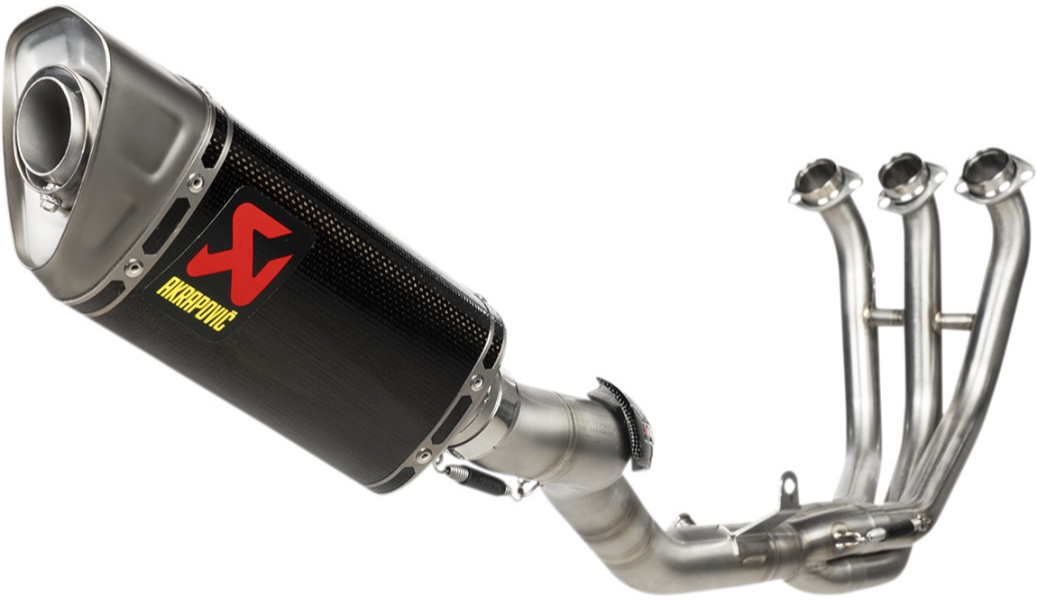 Racing Line Complete Exhaust System - 3/1 Header - Carbon Muffler - Titanium End Cap