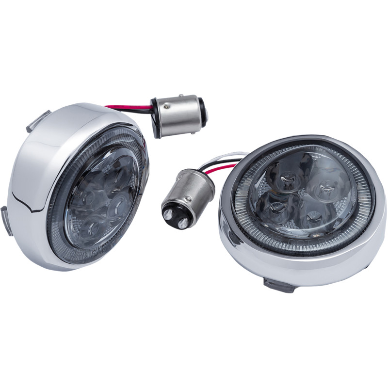 Fang Signal Light Insert - Rear - Chrome