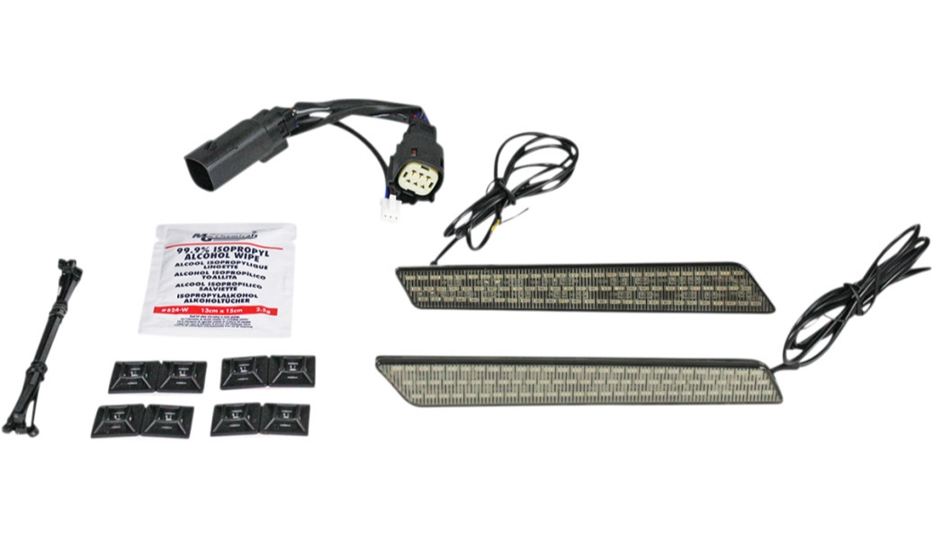 Dual Color LED Saddlebag Latch Lights - Smoke