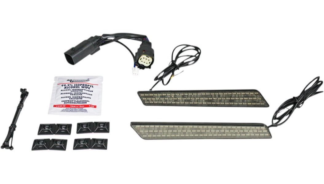 Dual Color LED Saddlebag Latch Lights - Smoke