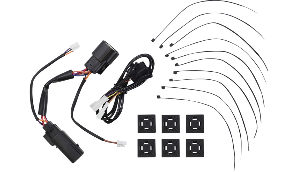 Lower Saddlebag Side Marker LED Lights - Red Lens/Black Housing