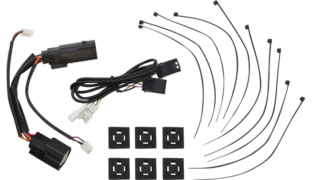 Lower Saddlebag Side Marker LED Lights - Red Lens/Chrome Housing