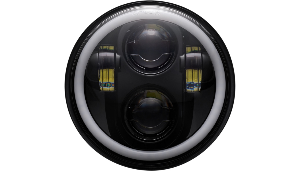 ProGlow 5.75in. LED Headlamp with Color Changing Halo - Black