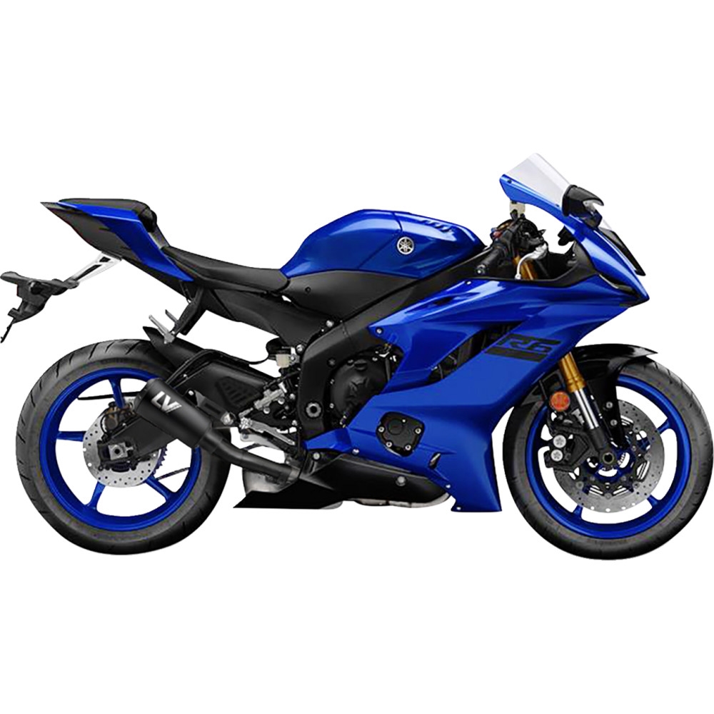 LV-10 Slip-On - Black Stainless Muffler