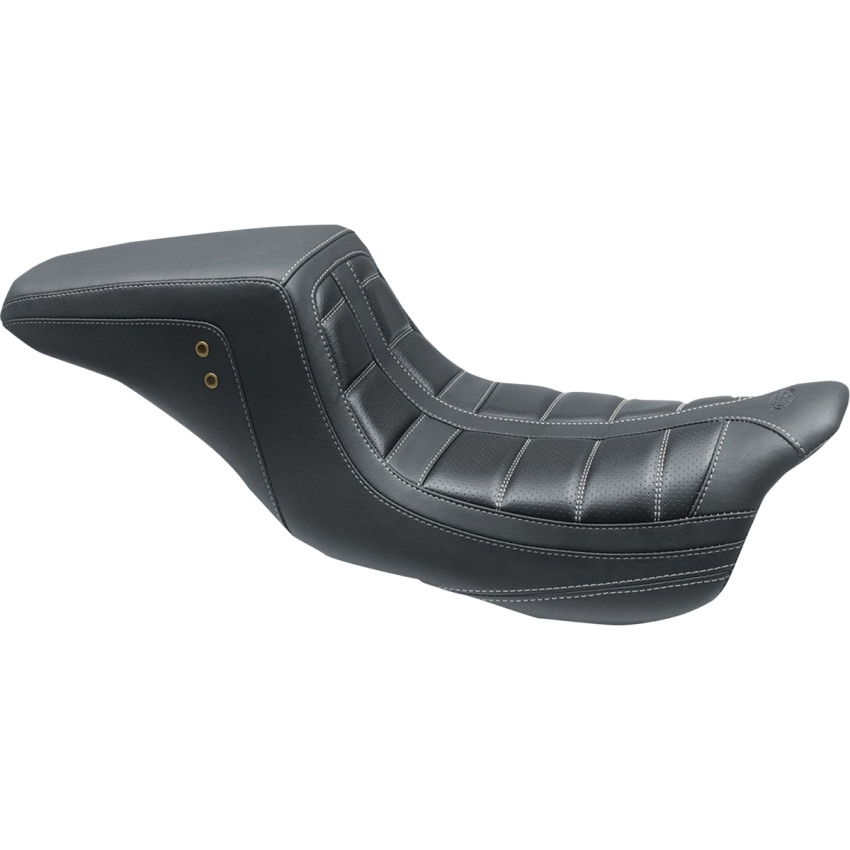 Squareback One-Piece Seats - Black/Gunmetal Gray Stitching