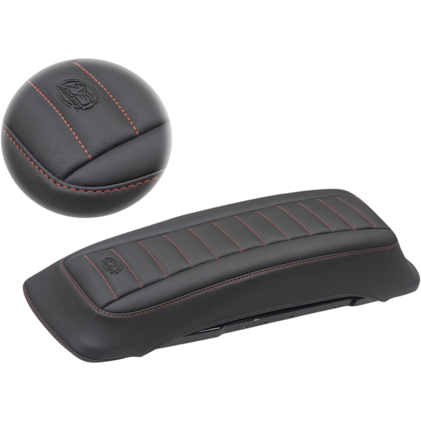Saddlebag Lid Cover - Deluxe Black/Red